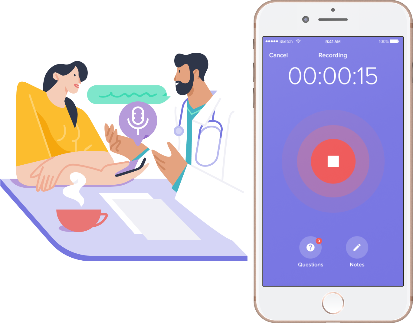 Medcorder app screenshot